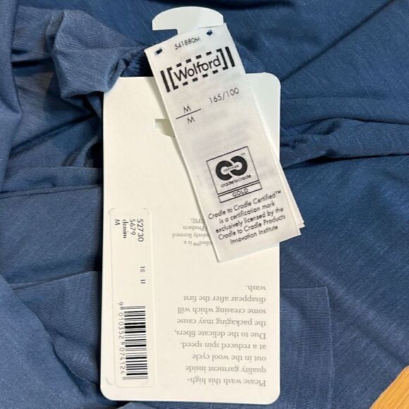 NWT Wolford Aurora Pure Tank Top 52730 Denim S - Picture 9 of 14